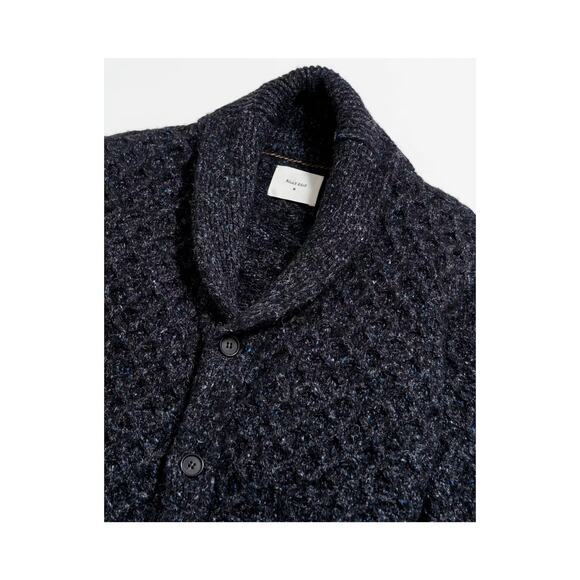 Billy Reid Honeycomb Cardigan Sz S Gray Blue Knit Wool Blend Button MSRP $448 - Picture 8 of 9